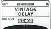 New Behringer Vintage Delay VD400 Guitar Effect