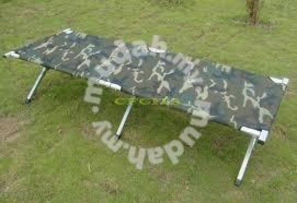 Camouflage military bed