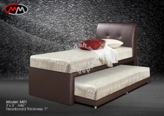 Single divan with pull out