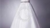 Off the shoulder Sequins Lace Maxi Wedding Dress