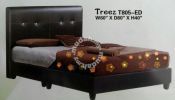 Furniture/ Thick Headboard Queen Divan Bed T805-ED