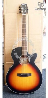 New Cort Solid Top Semi Acoustic Guitar SFX-E SB
