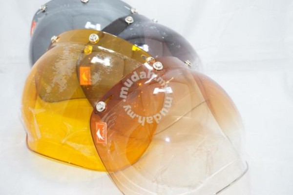 Vintage Helmet Bubble Visor Cafe Racer Vespa