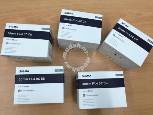 Sigma 30mm f1.4 e for sony a6000 or emount (msia)