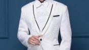 Men%u2019s White Fashion Wedding Blazer and Pant